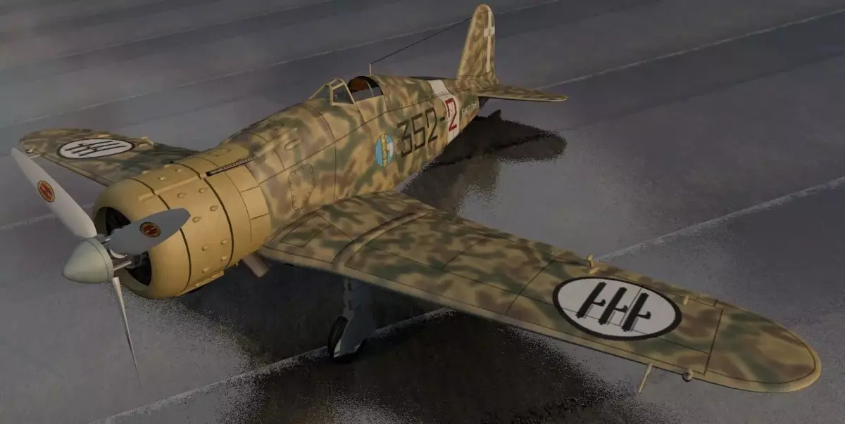 Fiat G-50 Freccia 3D model
