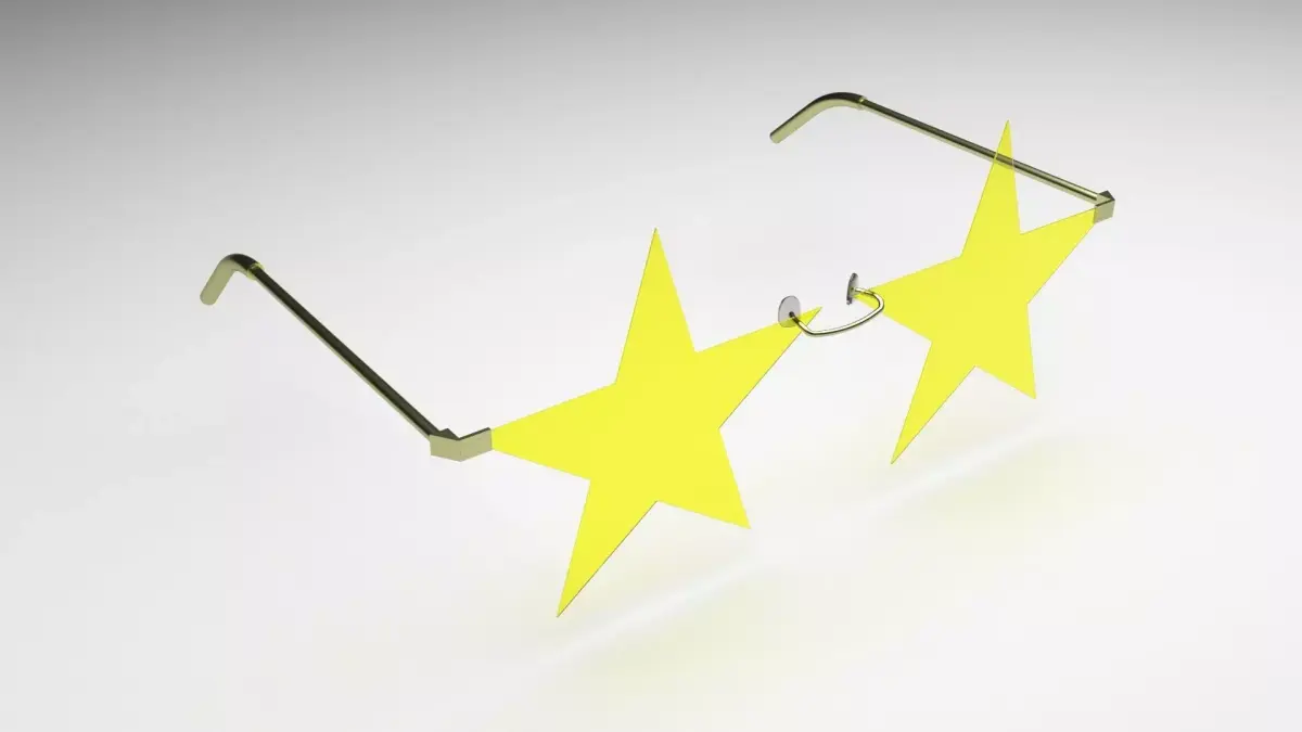 Star Sunglasses 3D model