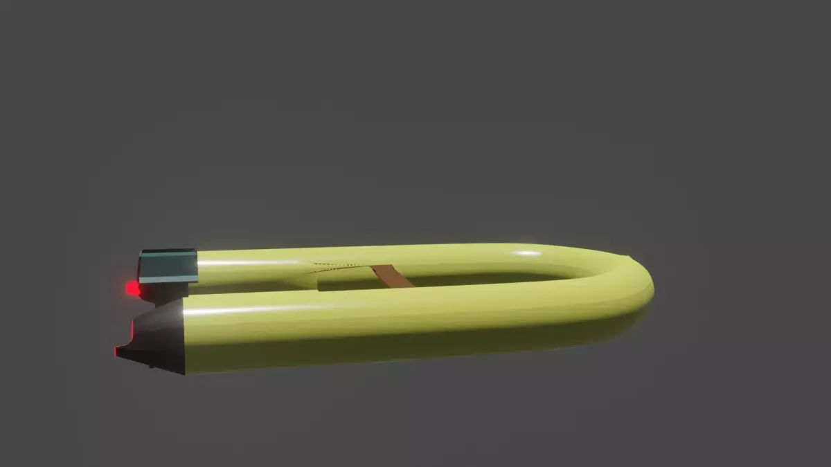 Boat lowpoly banana Free low-poly 3D model