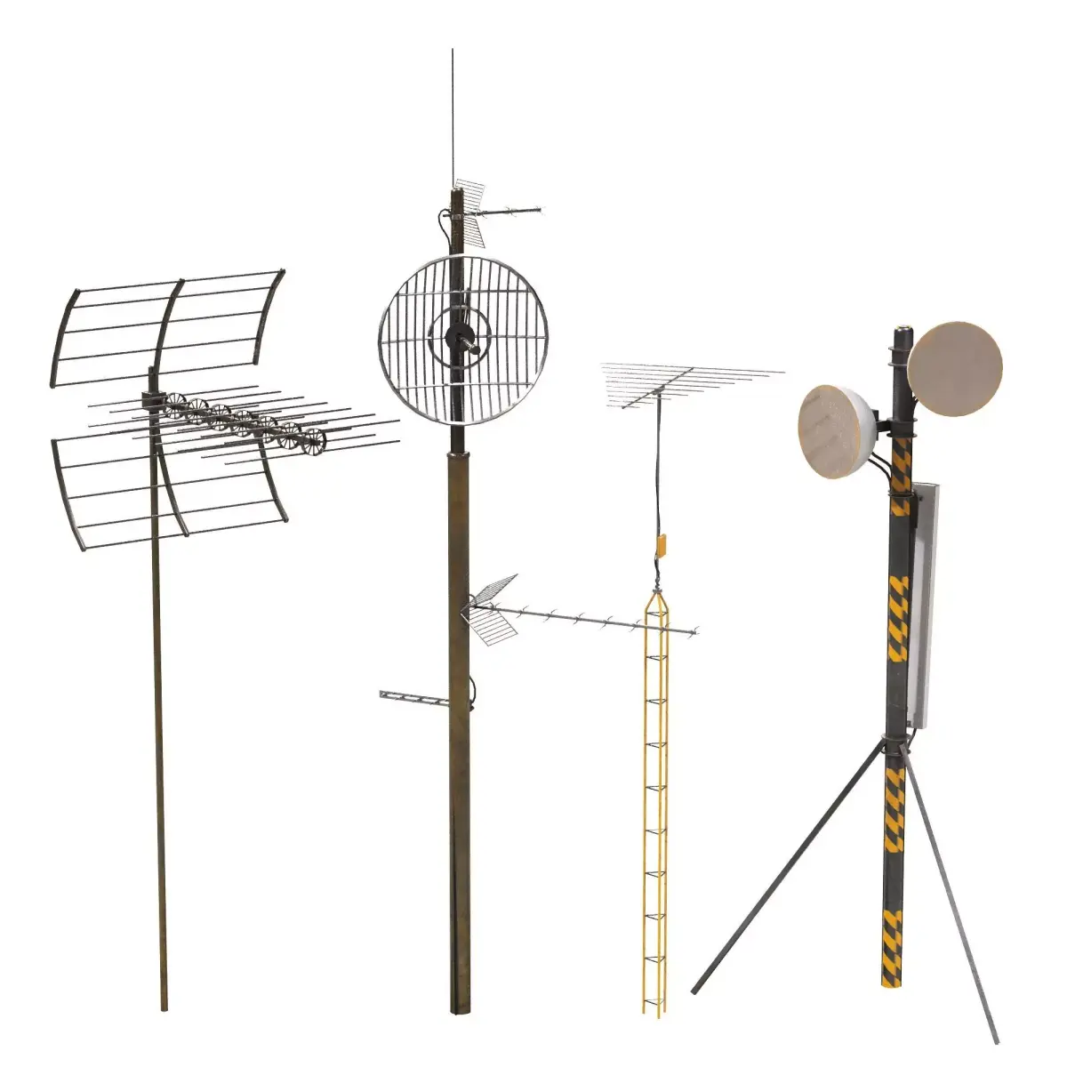 Radio Antenna 3D model get