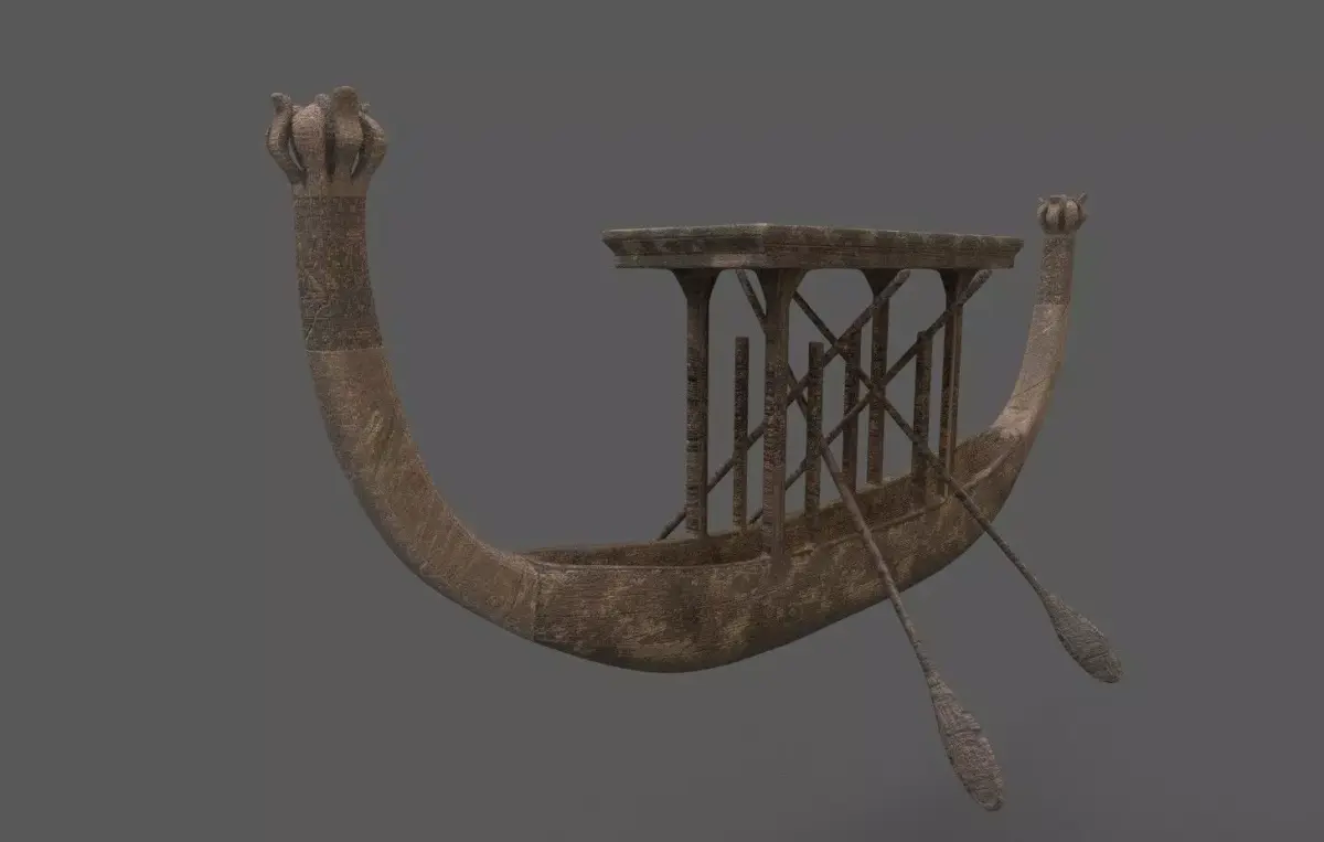 Pharos Ancient Royal boat 3D model