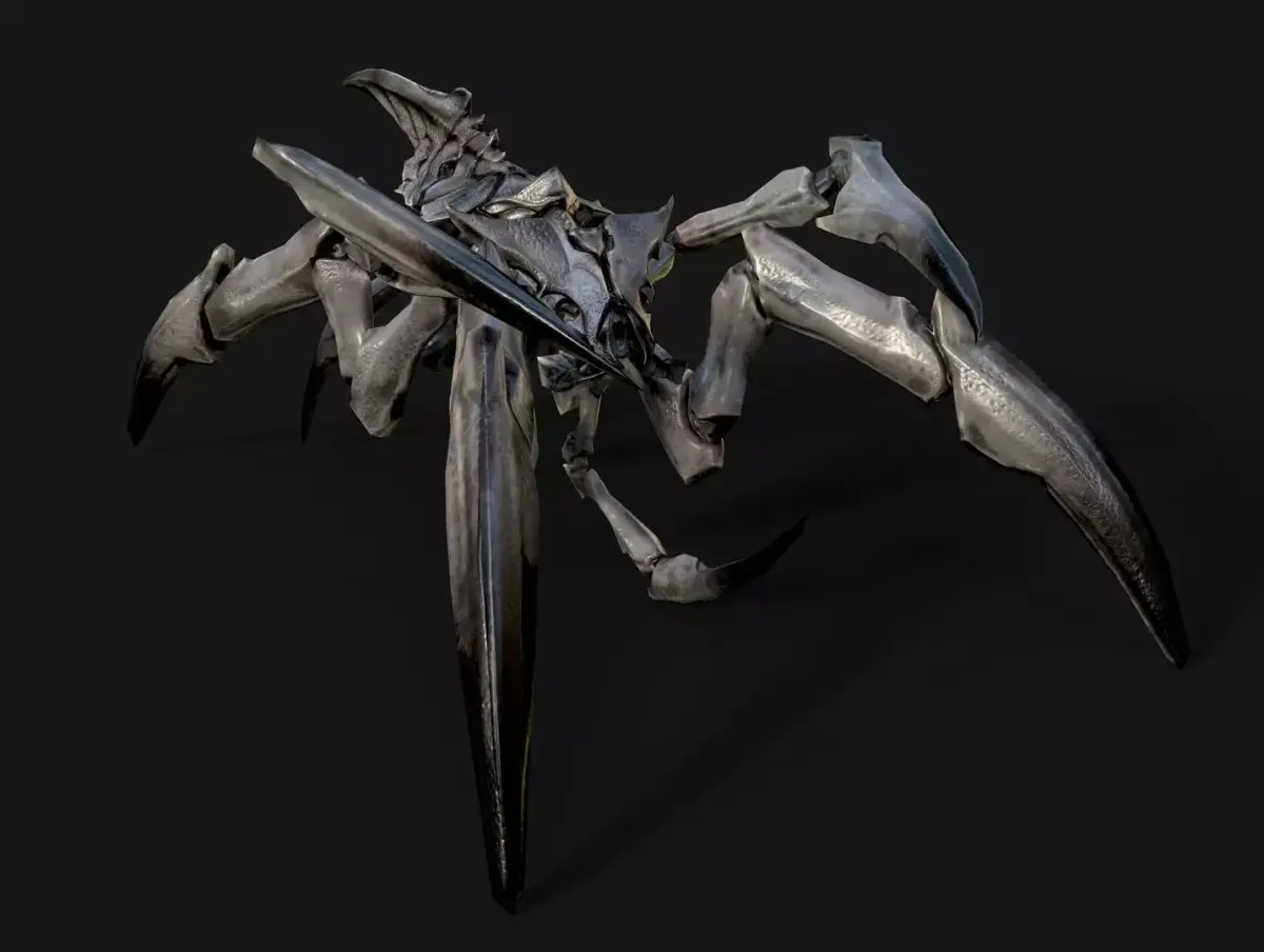 Arachnid Monster Low-poly 3D model