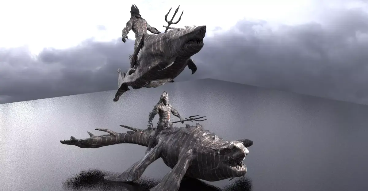 King of Atlantis Dinosaur Mount 2 designs  3D model