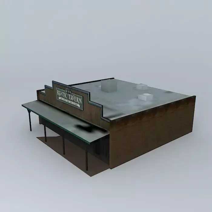 Victorville Rustic Tavern Wild West Style Low-poly 3D model