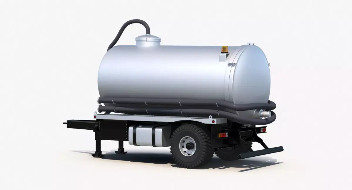 Septic Tank Trailer 3D model