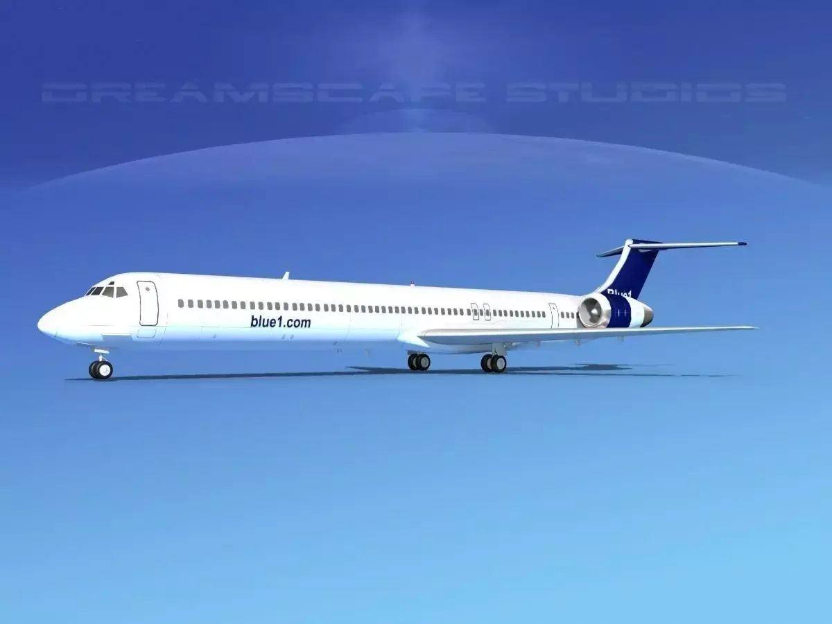 McDonnell Douglas MD-90 Blue 1 3D model