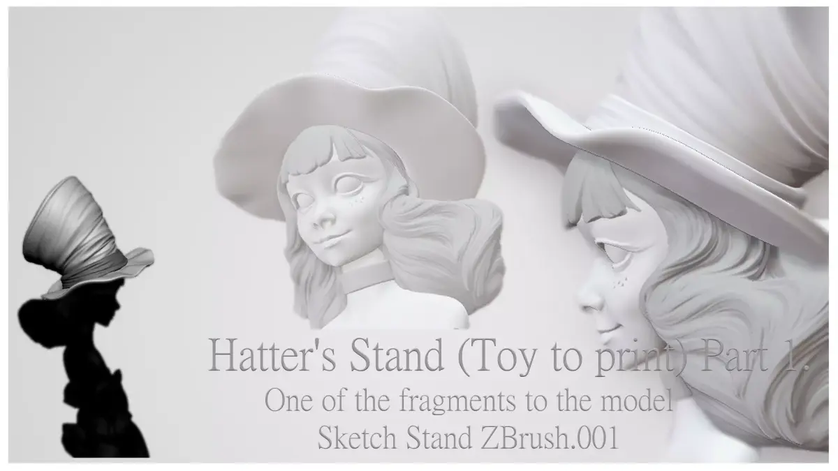 Hatters Stend - Toy model to print Part 01 Free 3D print model Free 3D print model