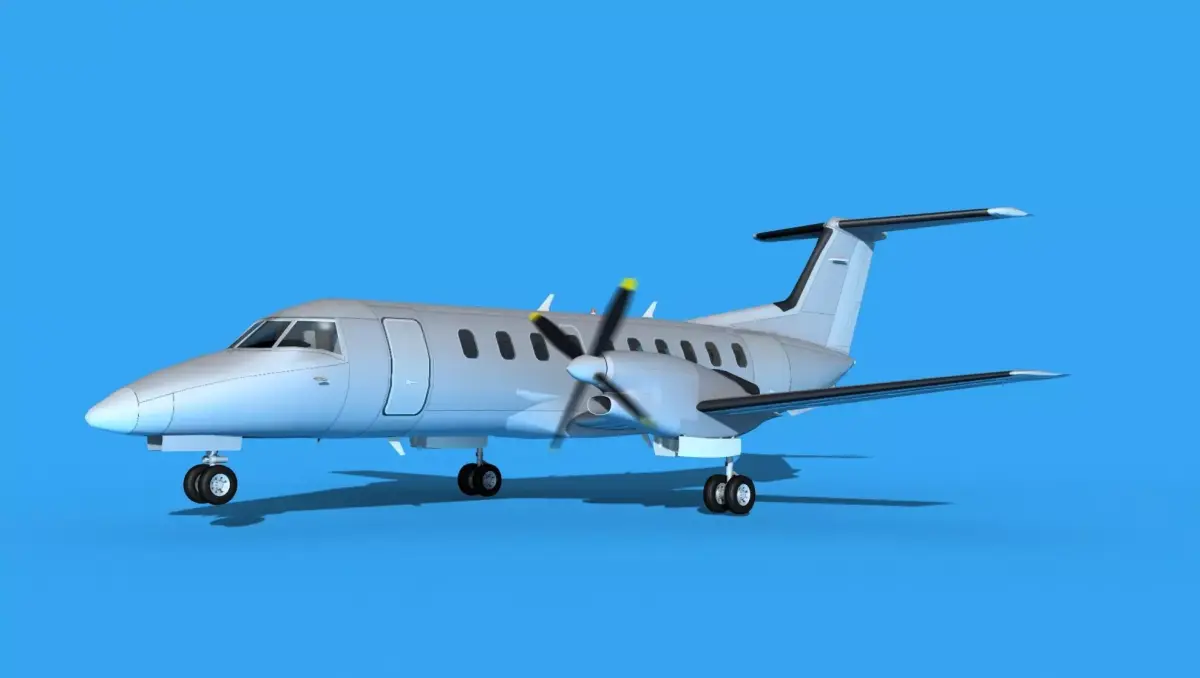 Embraer EMB120 Bare Metal 3D model