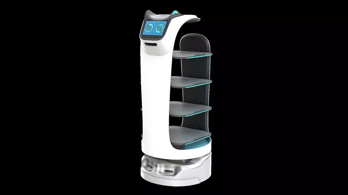 Modern Restaurant Robot Low-poly 3D model