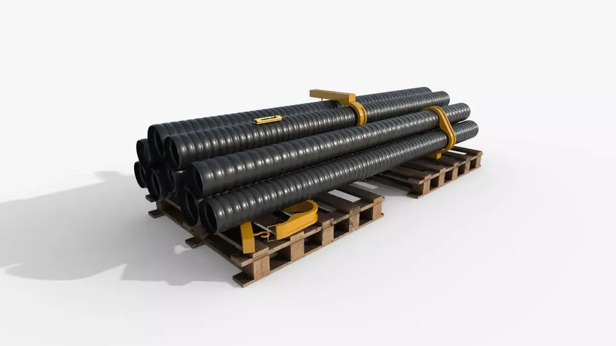Warehouse Pipes 3D model