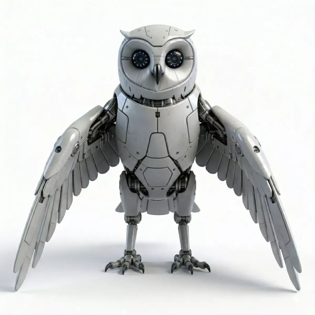 Robotic Owl Surveillance 3D Model Low-poly 3D model