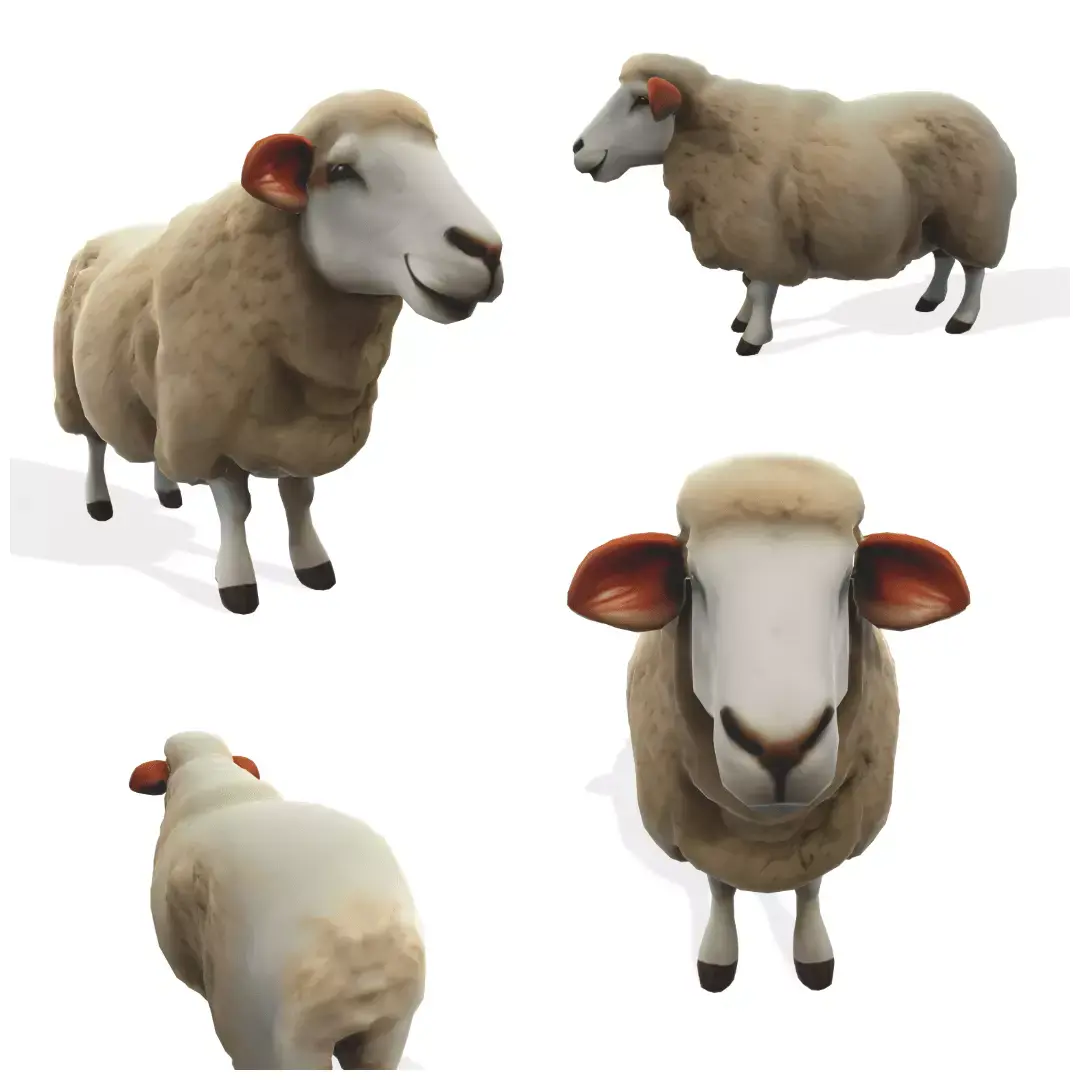 Woolly the Stylized Sheep 3D model
