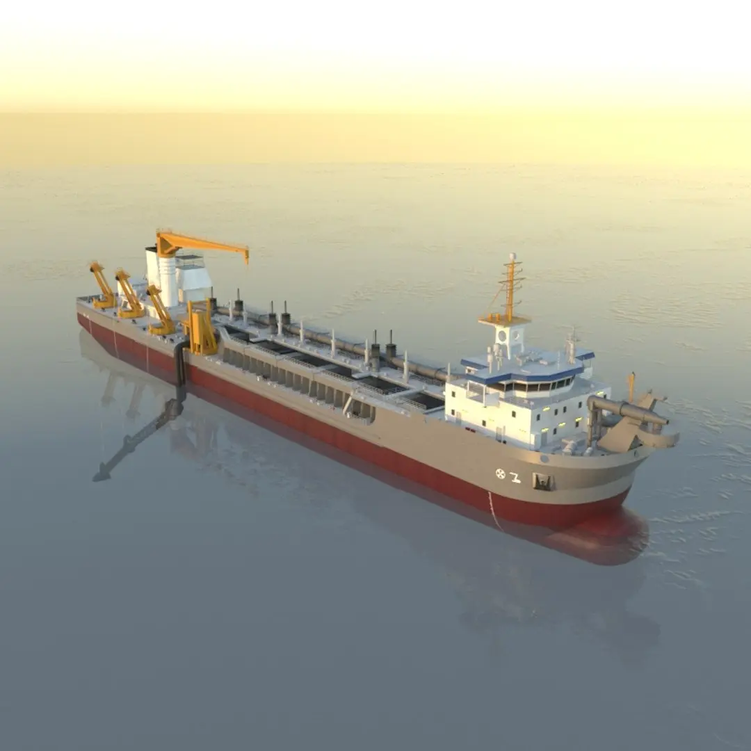 Dredger 3D model