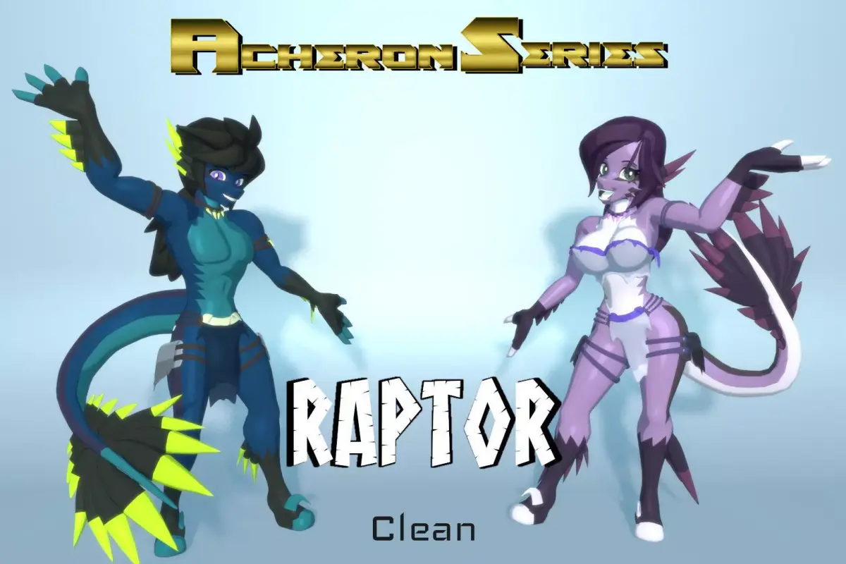 Acheron Raptor Clean Low-poly 3D model
