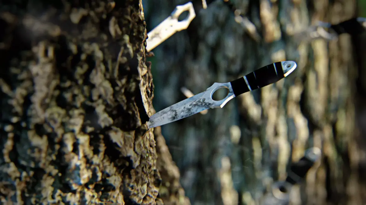 Skeleton Knife 3D model