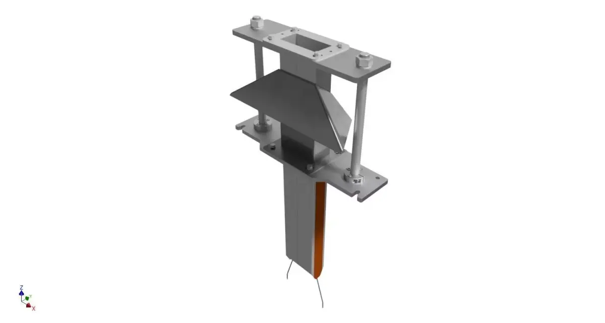 Square Forming Set in packaging machine 3D model
