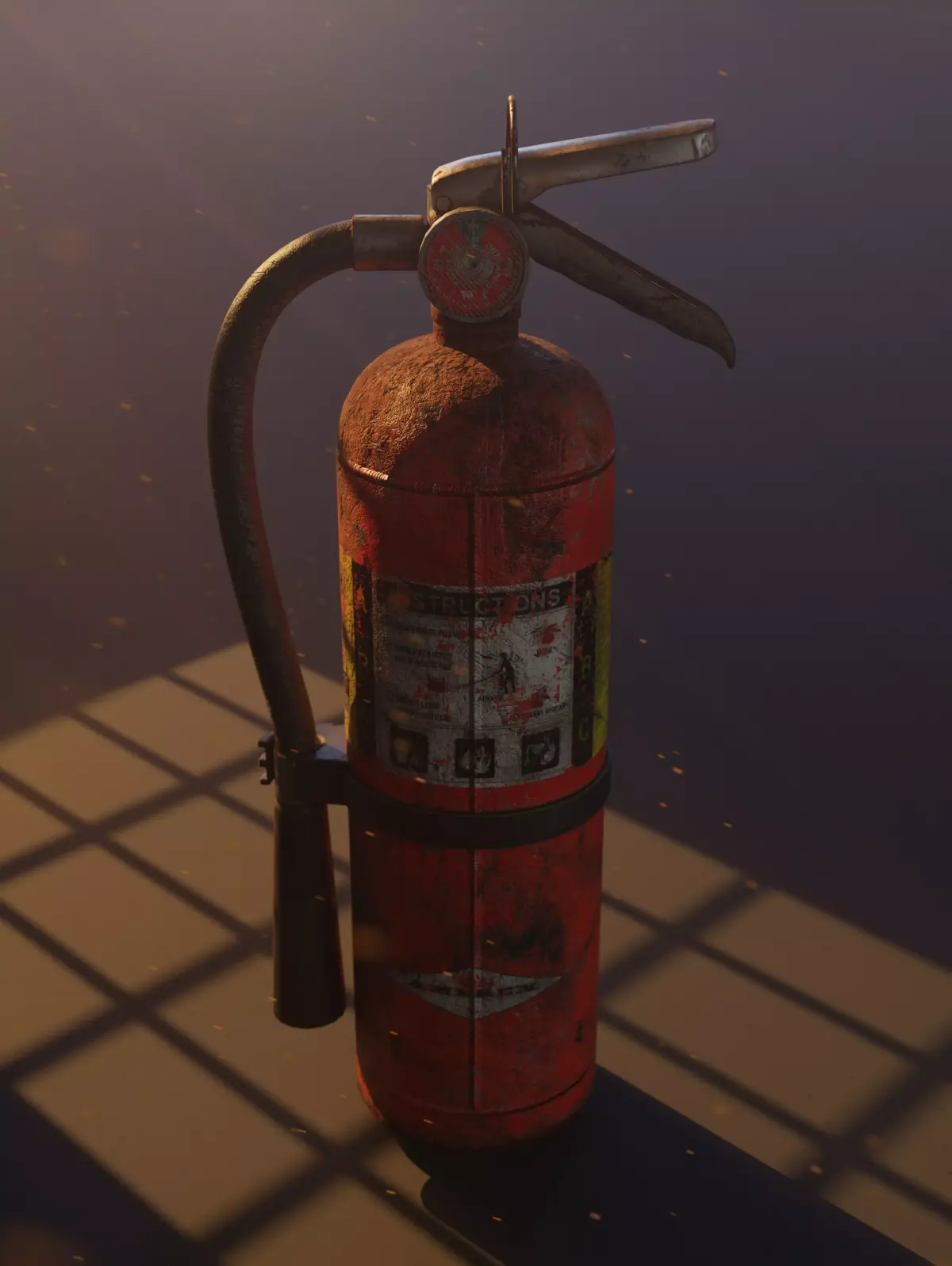 Fire Extinguisher Low-poly 3D model 51