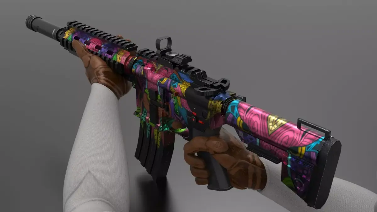 m416 Gun Fps - Tps Low-poly 3D model