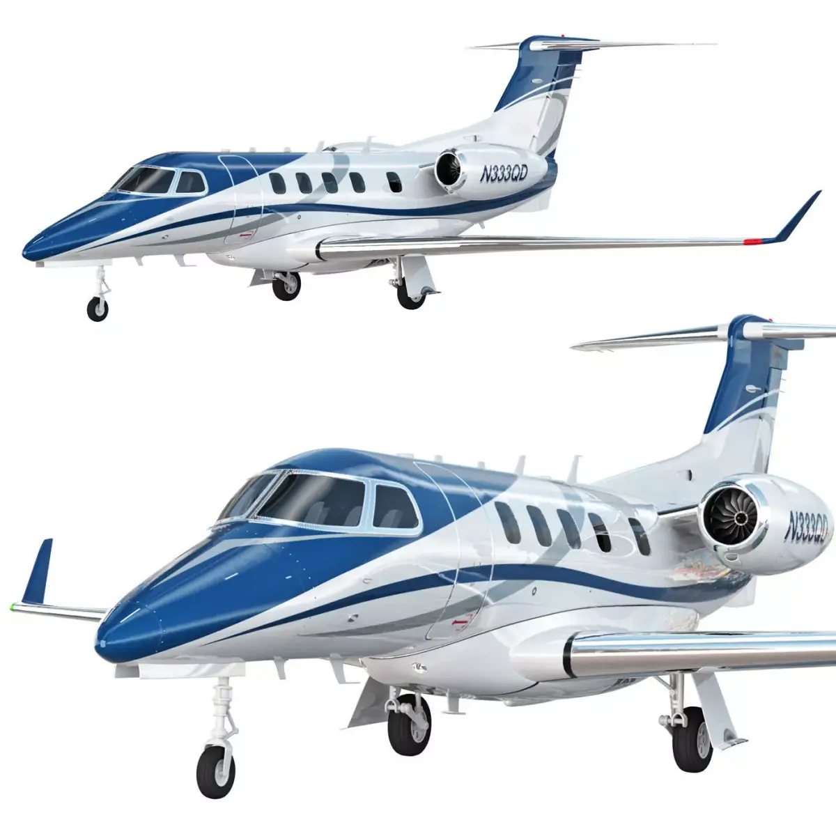 Embraer Phenom 300 aircraft 3D model