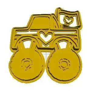 Monster truck cookie cutter 3D model shop