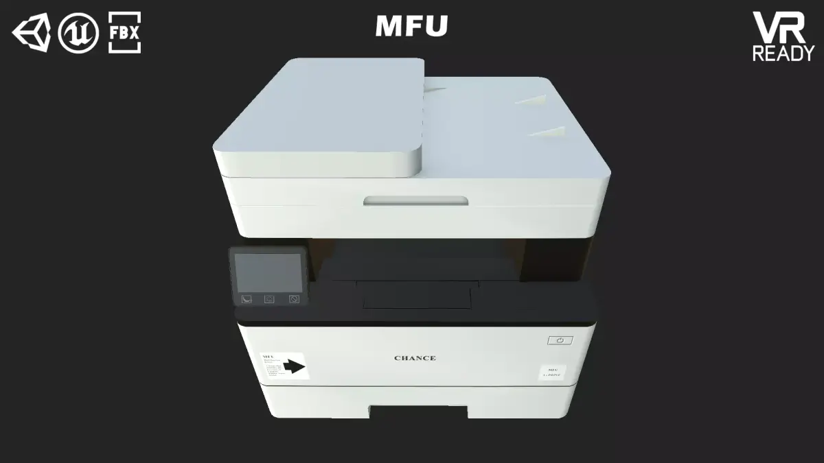 Printer Low-poly 3D model