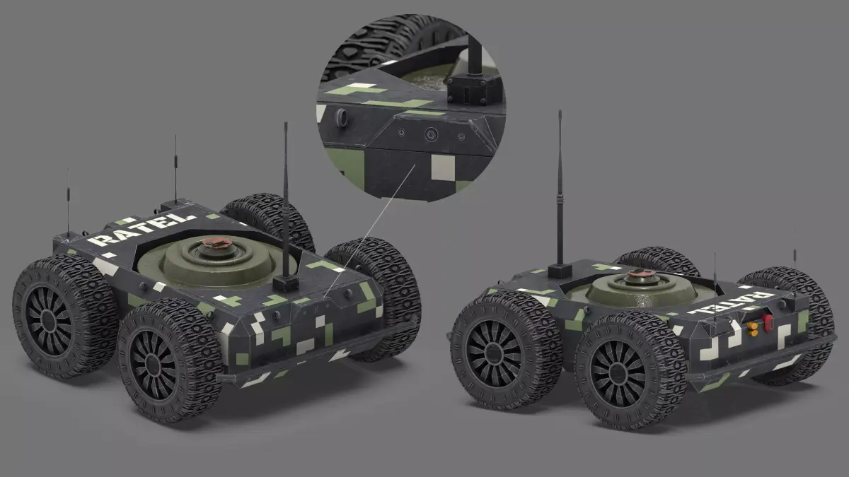 Ratel S Unmanned Ground Vehicle  Ultra Realistic 3D Model 3D model