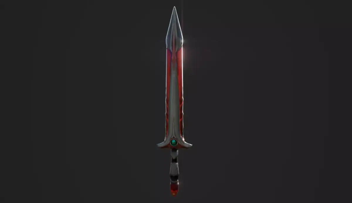 JellySword Utl Free low-poly 3D model