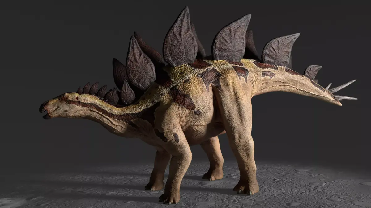 STEGOSAURUS DESERTIC VARIANT Low-poly 3D model