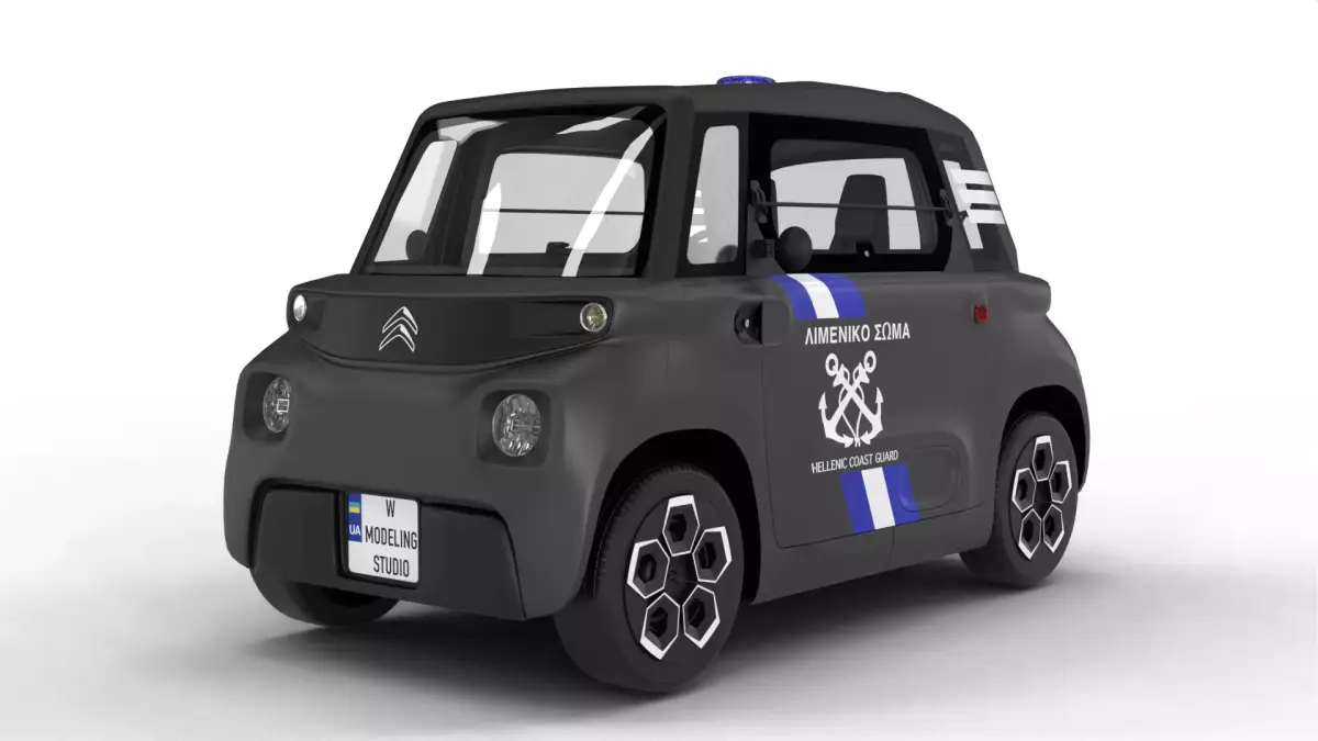 Citroen Ami 2020 Police 3D model