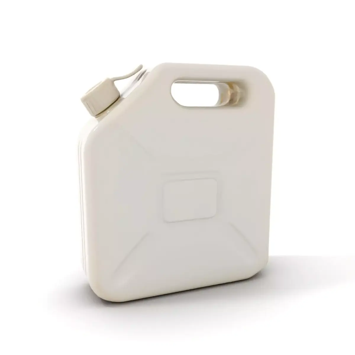 White Plastic Canister model pack Low-poly 3D model