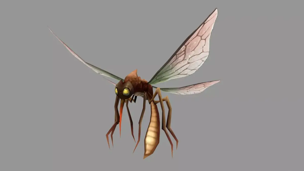 Cartoon Mosquito Monster Low-poly 3D model