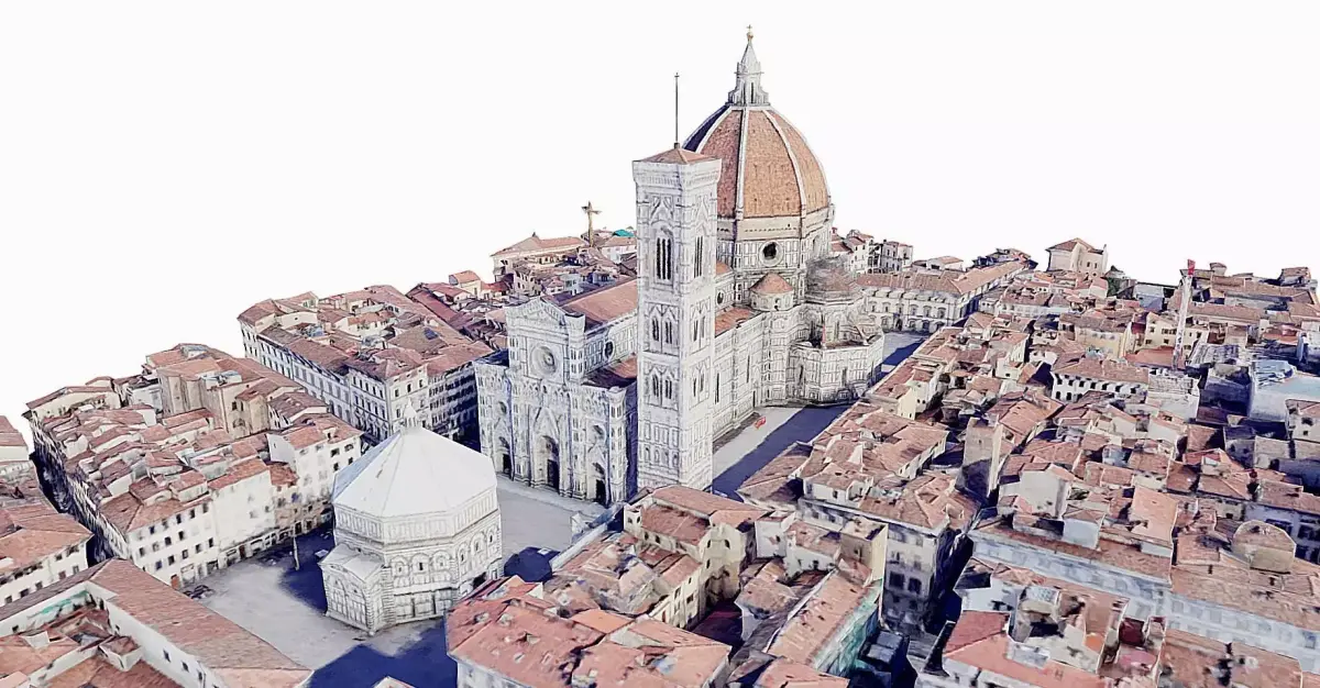 Florence Cathedral  Low-poly 3D model