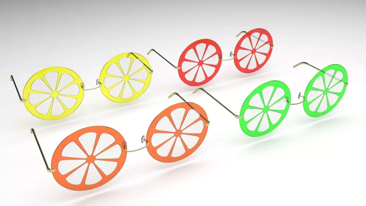 Citrus Sunglasses Collection 3D model