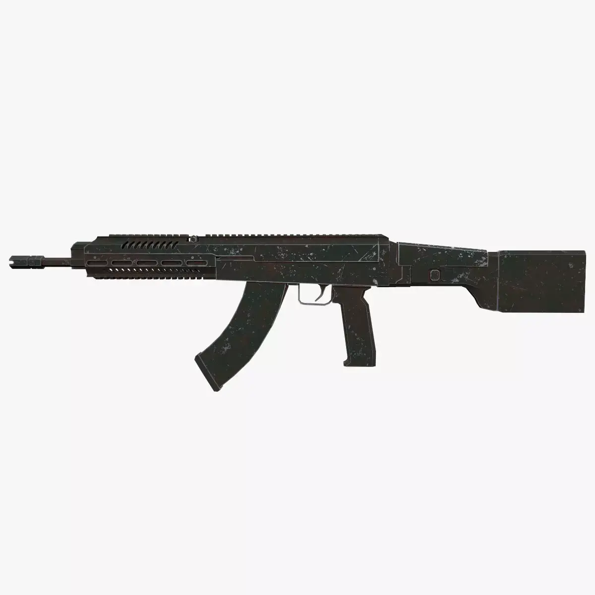 Assault rifle 3D model 3