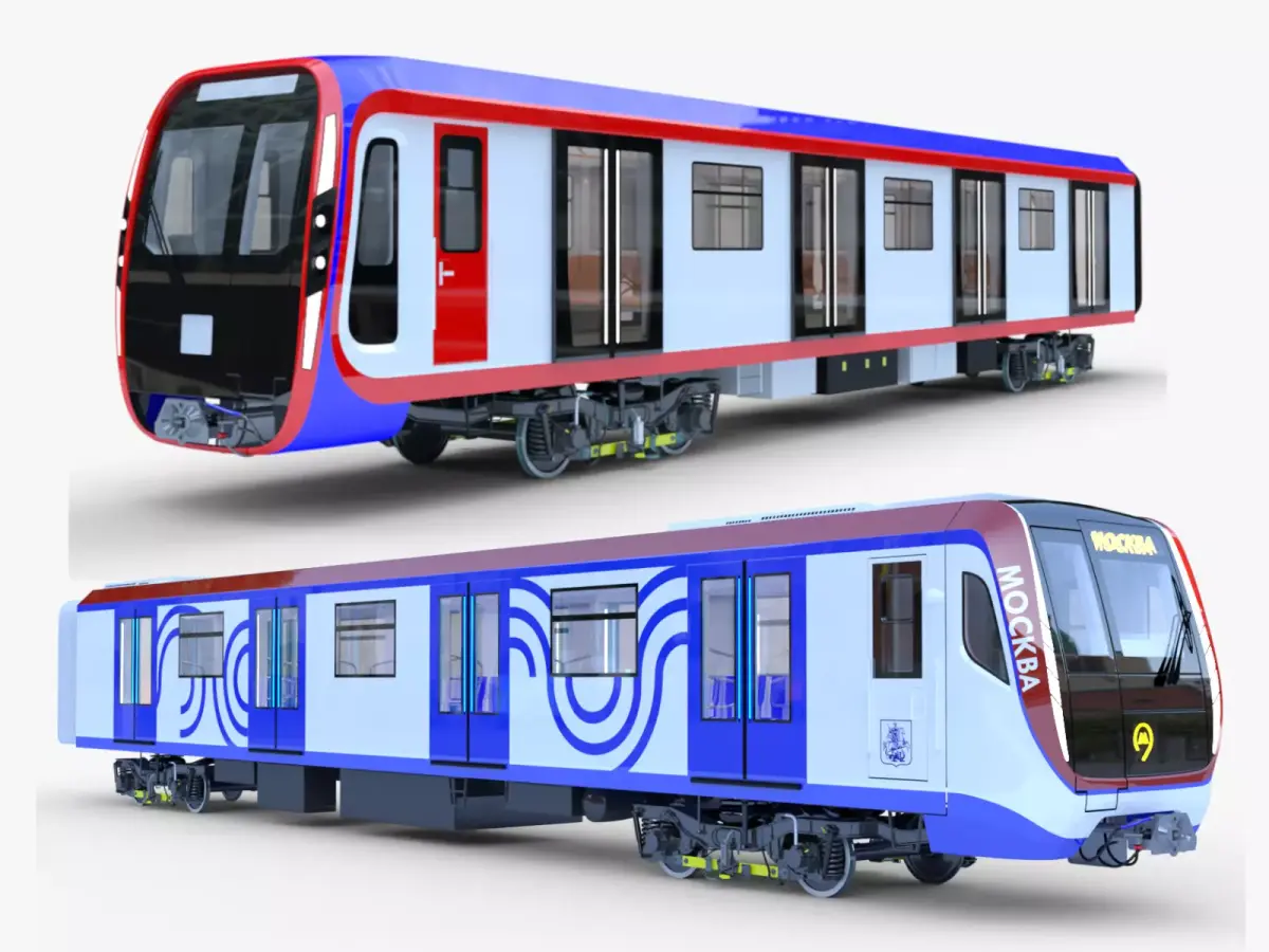 Moscow metro trains 3D Model Pack