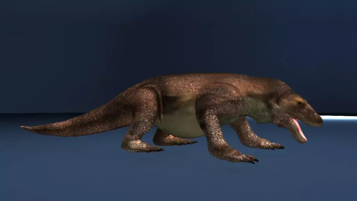 This is a low -polygonal model of the Dragon Komodo  3D model