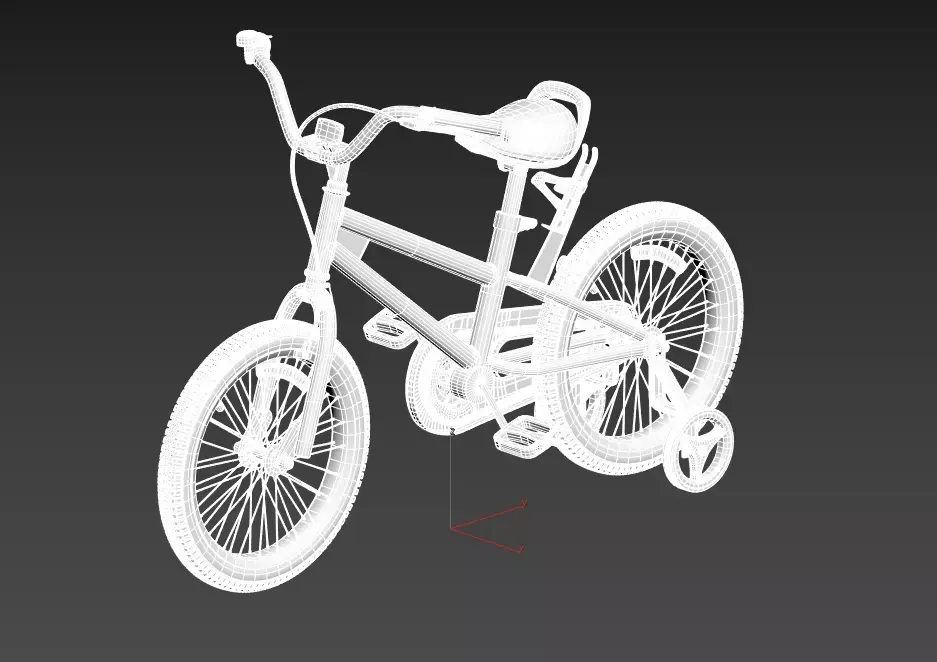 MuGuang 16 Inch Kids Bike 3D model