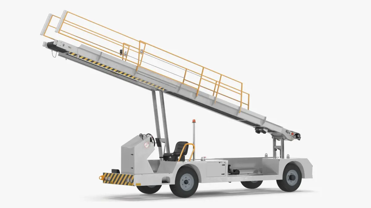 Airport Baggage Conveyor Belt Loader 3D model