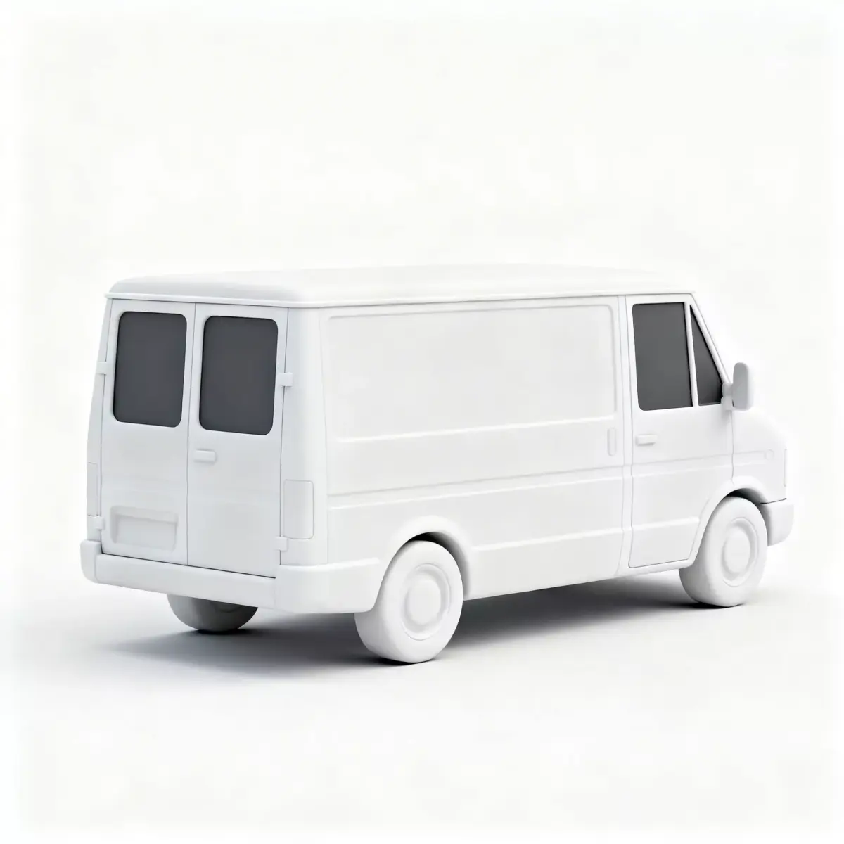 Stylized Delivery Van 3D Model  Low-poly 3D model