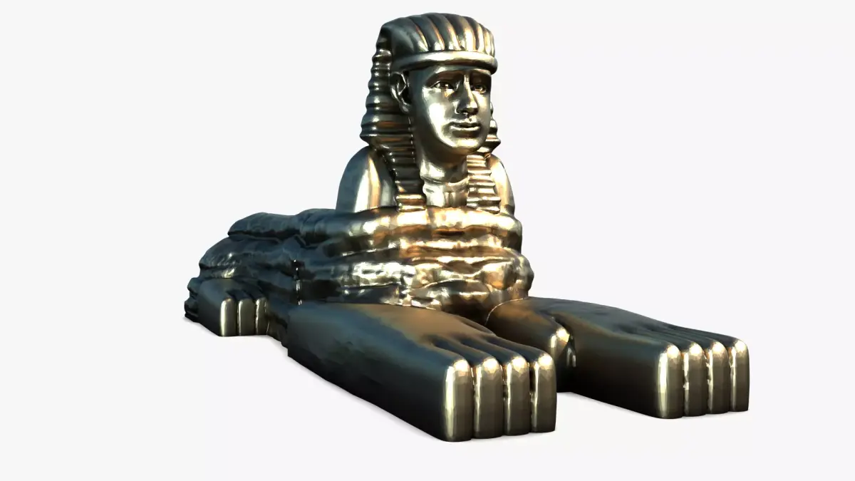 Abolhole egyptian sphinx statue Free 3D print model