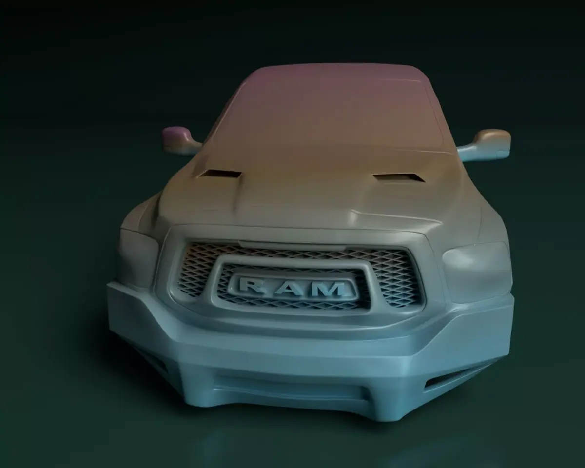 Dodge RAM Rebel - RC - Body 3D print model