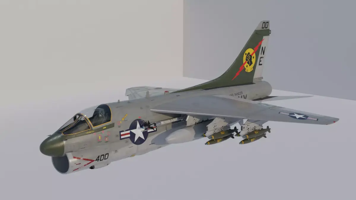 A7 CORSAIR II 3D model
