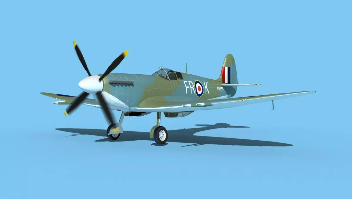 Supermarine Spitfire MkXII V01 3D model