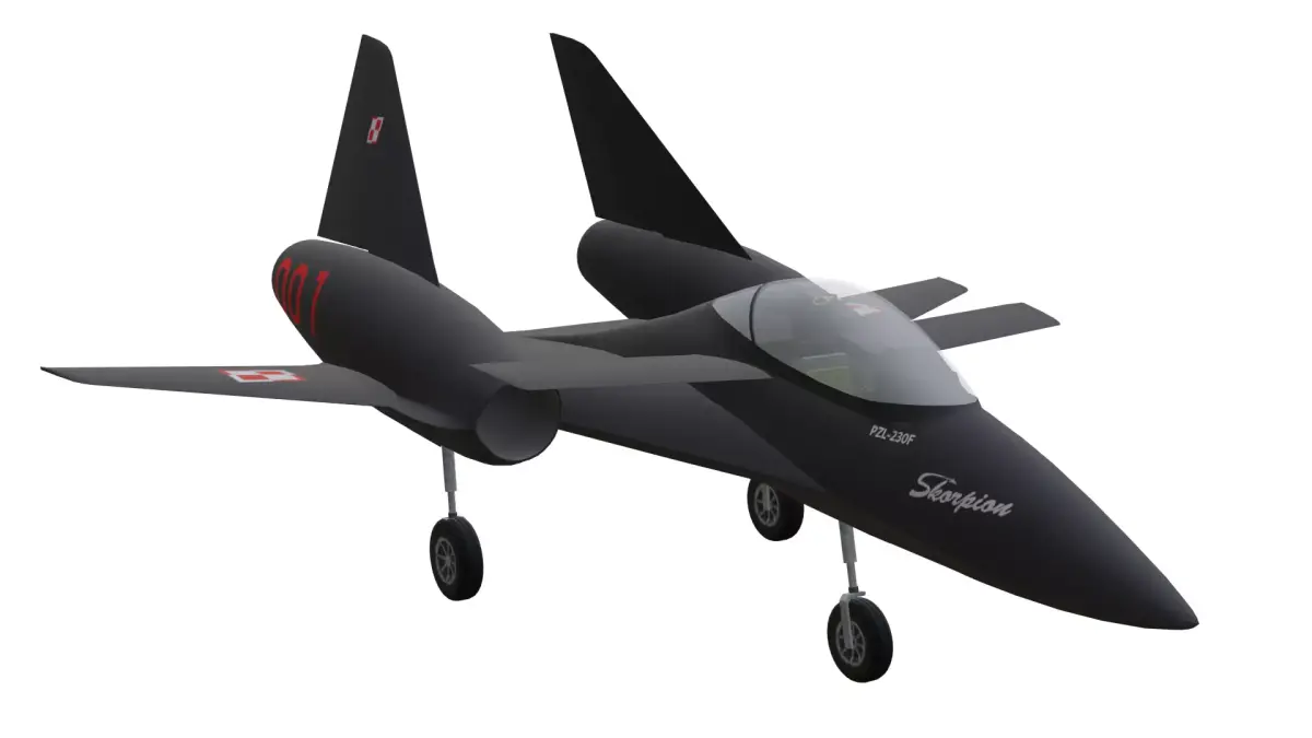 PZL 230F Skorpion Low-poly 3D model purchase