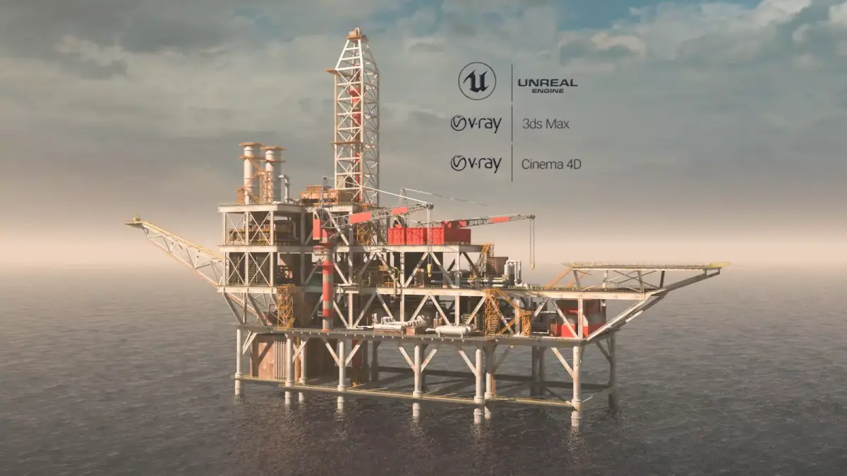 OilRig 3D model
