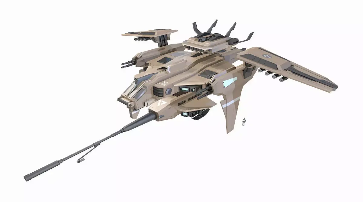 AIRCRAFT 039 CANNON TYPE 3D model