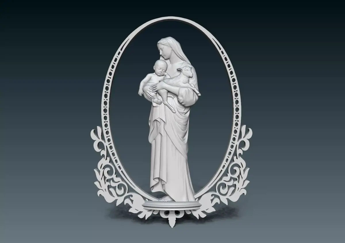 Virgin Mary 3D print model purchase