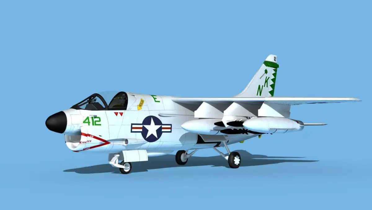 Chance Vought A-7C Corsair II V19 USN 3D model