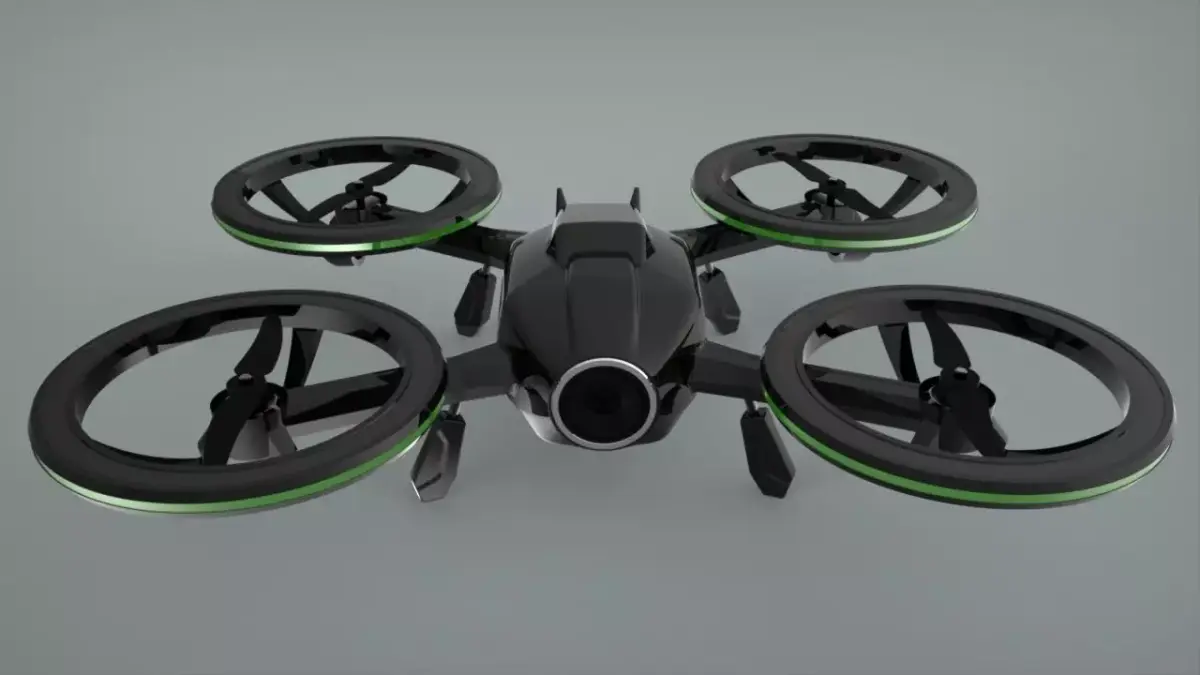 X-Black Drone - Quadcopter Free 3D print model