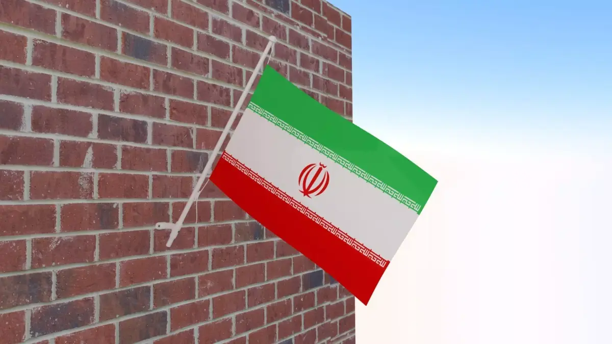 Flag of Iran 3D model